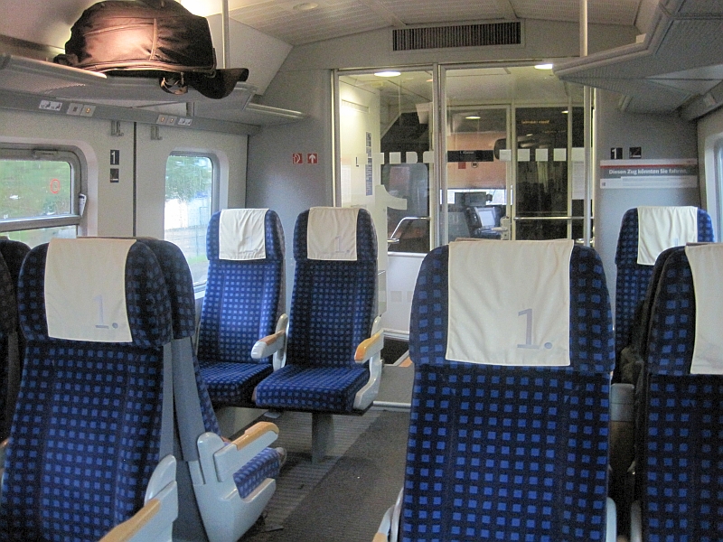1. Klasse im Triebzug der Baureihe 611