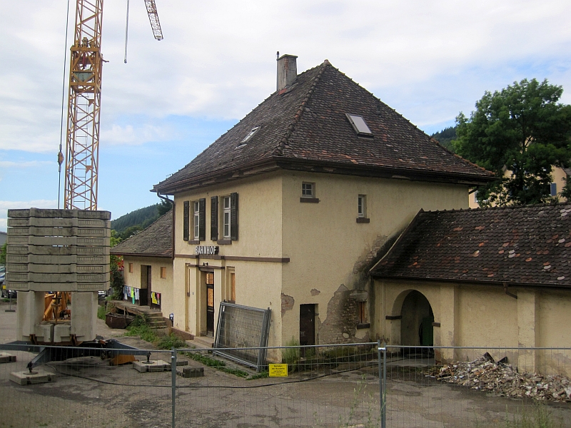 Bahnhofsgebäude von Münstertal