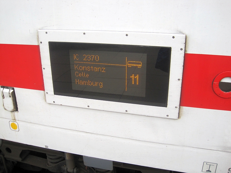 Elektronische Zuglaufanzeige IC 'Schwarzwald'