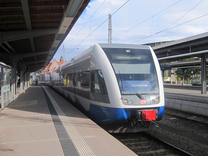 GTW der Usedomer Bäderbahn (UBB) in Stralsund