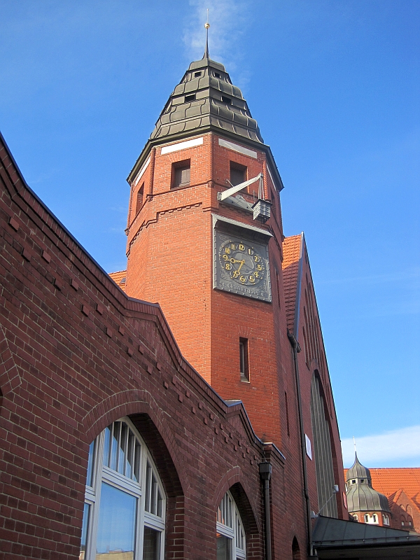 Turm des Hauptbahnhofs Stralsund