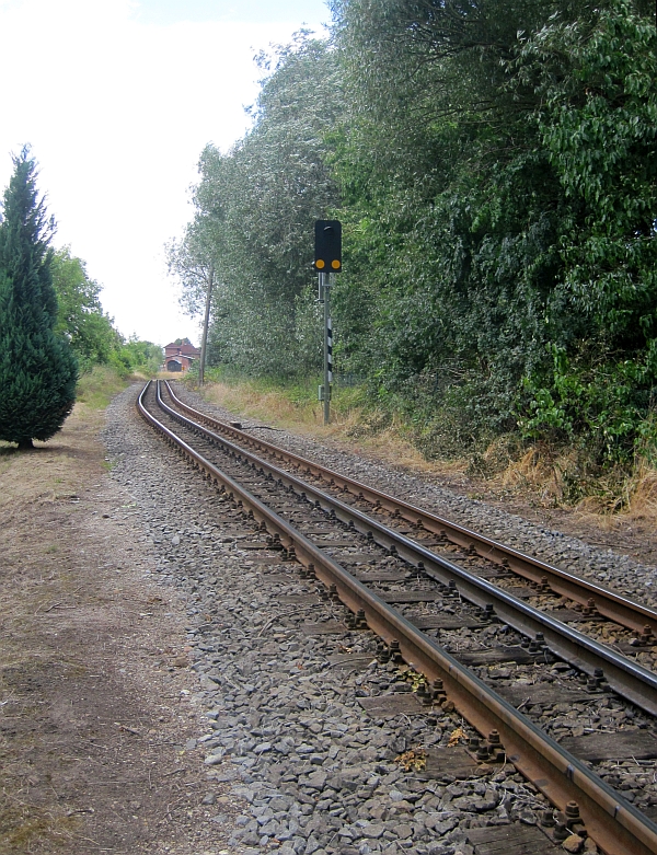 Dreischienengleis auf der Strecke Putbus-Lauterbach