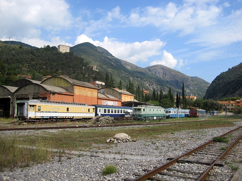Fahrzeuge des Bahn- und Transportmuseum Ecomusée Breil-sur-Roya
