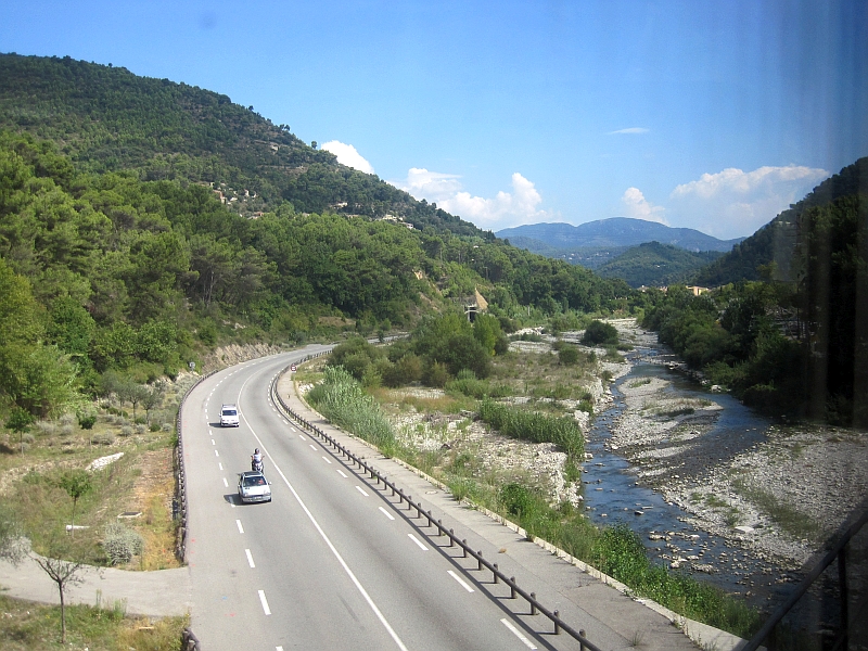 Fahrt auf der Tendabahn