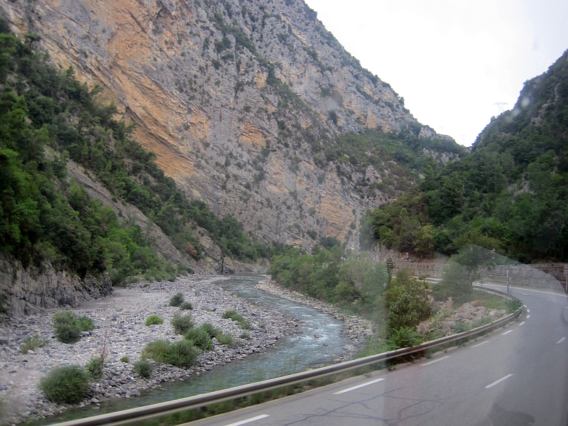 Fahrt durch das Tal des Var