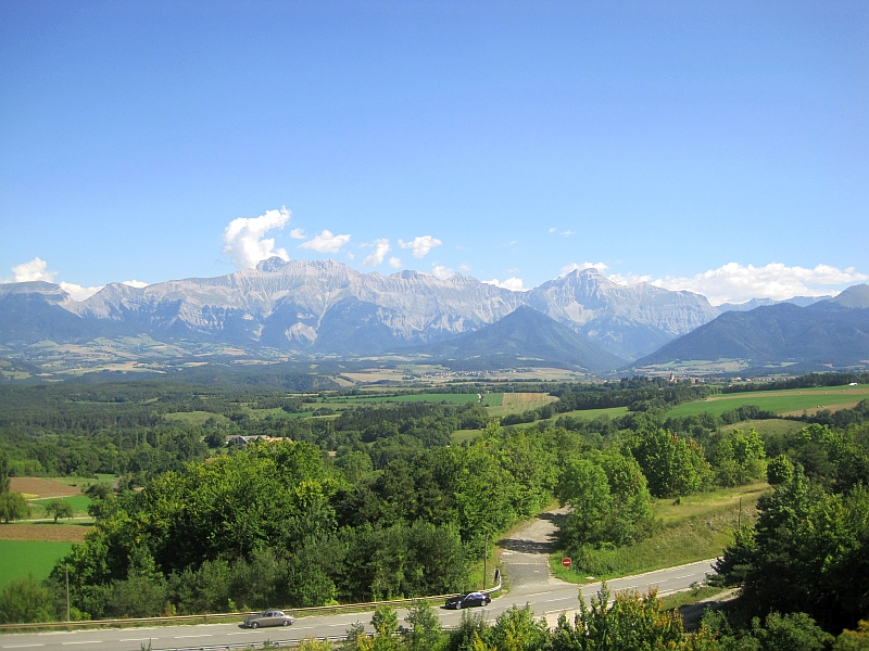 Fahrt auf der Ligne des Alpes durch die Westalpen