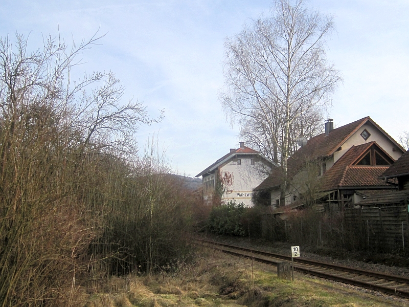 Ehemaliges Empfangsgebäude des Bahnhofs Wahlwies