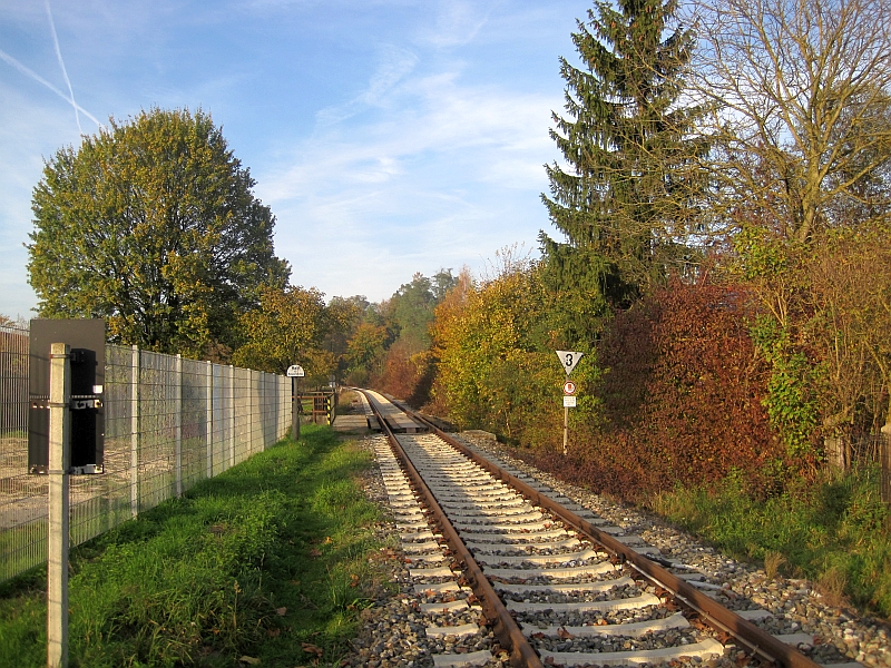 Gleis der Hegau-Ablachtal-Bahn in Stockach