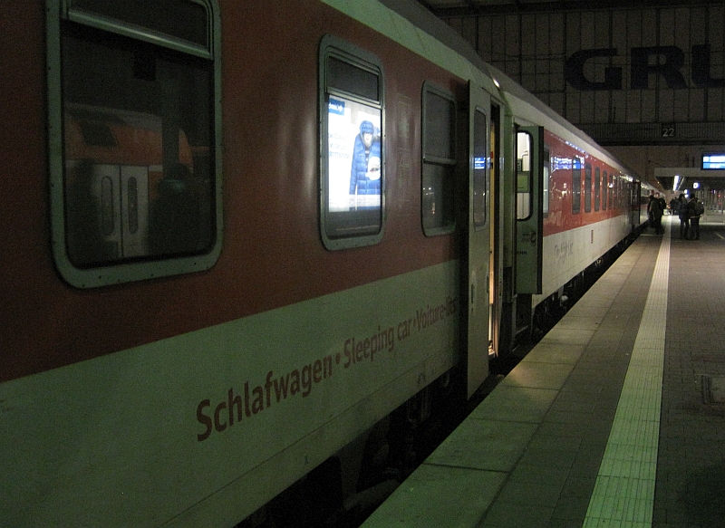 Comfortline-Schlafwagen CNL im Nachtzug München-Paris