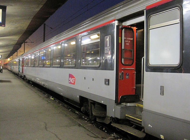 Erste-Klasse-Wagen im Intercité der SNCF