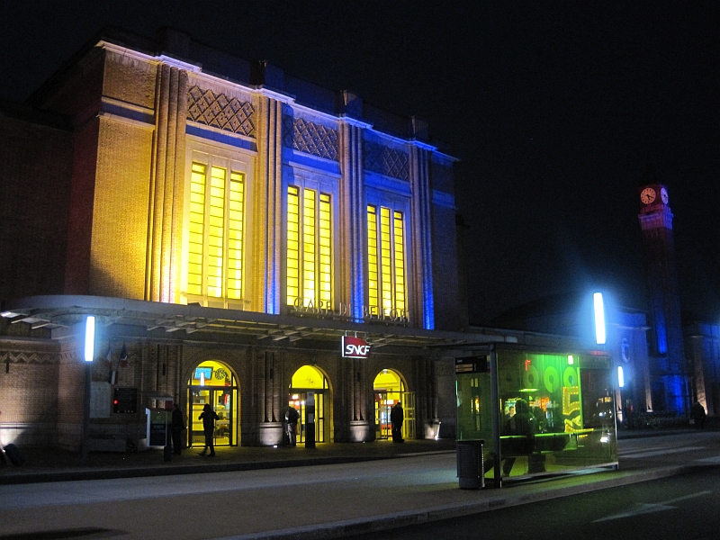 Bahnhof Belfort bei Nacht
