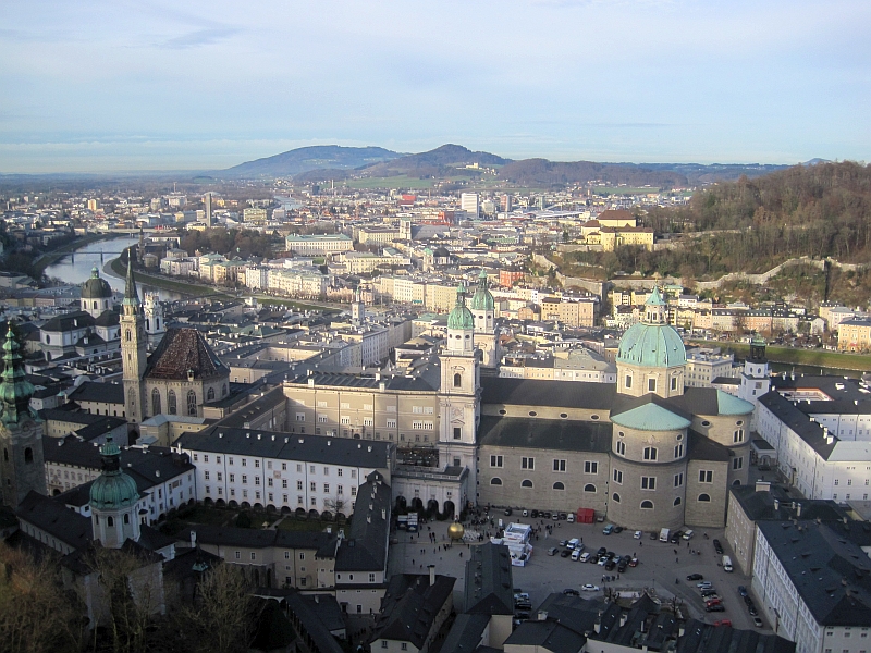 Blick von der Festung Hohensalzburg über Salzburg