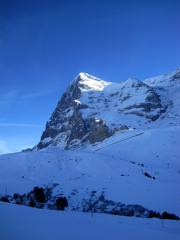 Blick zur Strecke der Jungfraubahn