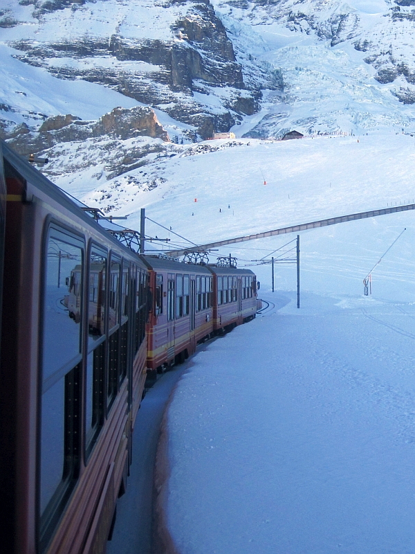 Bergfahrt mit der Jungfraubahn