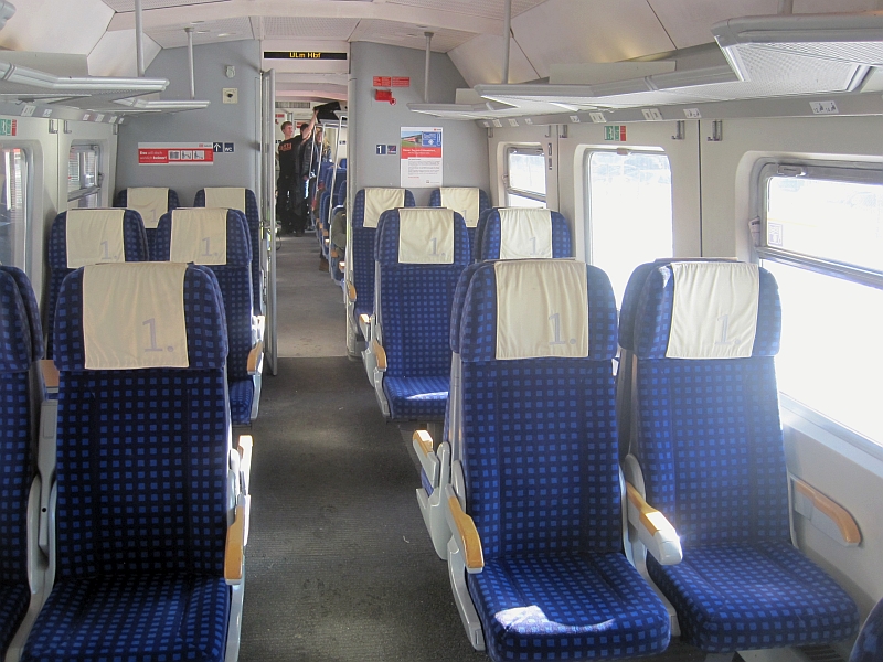 1. Klasse im Dieseltriebzug der Baureihe 611