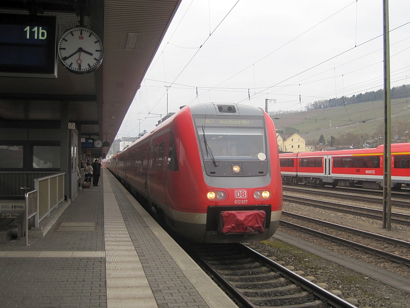 Dieseltriebwagen der Baureihe 612 in Würzburg
