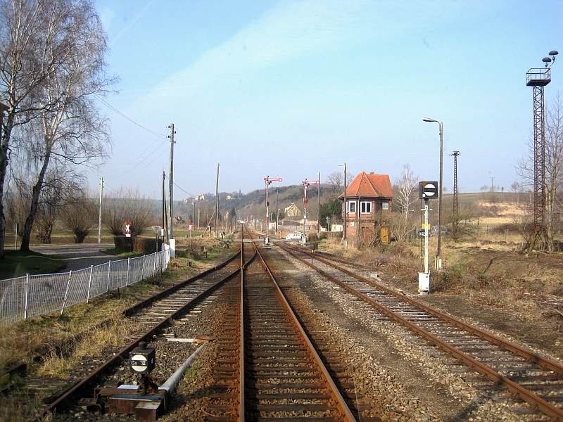 Ausfahrt Vitzenburg auf der Unstrutbahn