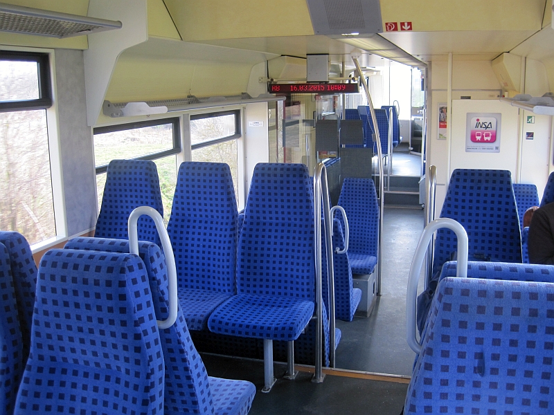 Innenbild Triebwagen der Burgenlandbahn