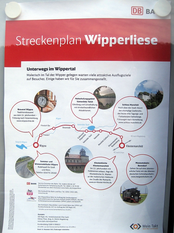 Streckenplan der Wipperliese