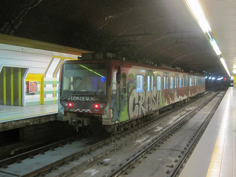 U-Bahn-Zug der Metropolitana Catania