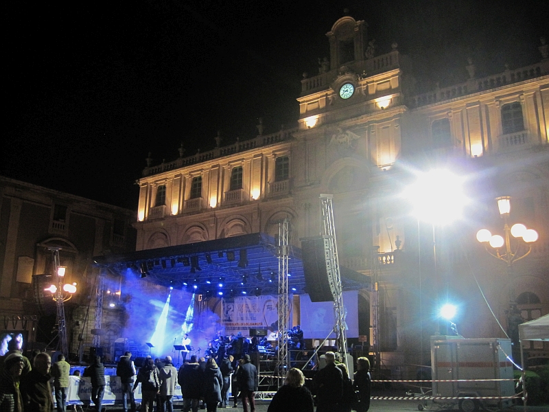 Konzert vor dem Palazzo dell'Università Catania