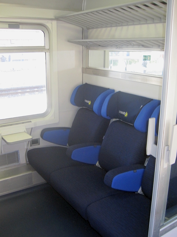 Abteilwagen erster Klasse im Intercity der Trenitalia