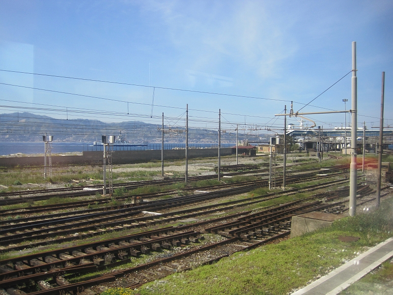 Gleisanlagen für den Trajektverkehr in Villa San Giovanni