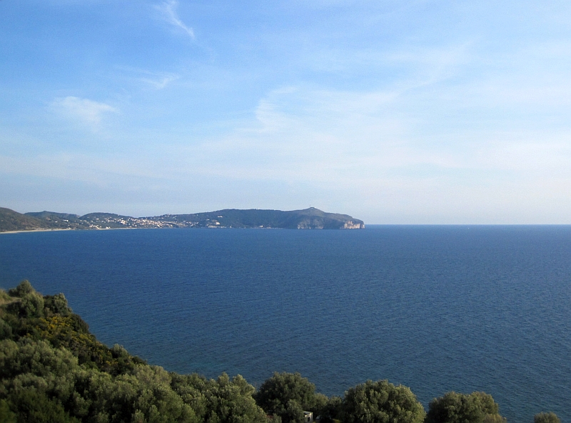 Blick vom Cilento auf die Küste