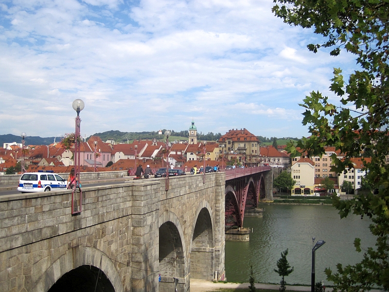 Hauptbrücke über die Drau in Maribor