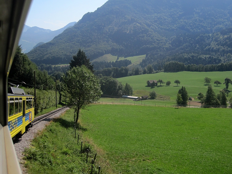 Talfahrt mit der Wendelsteinbahn