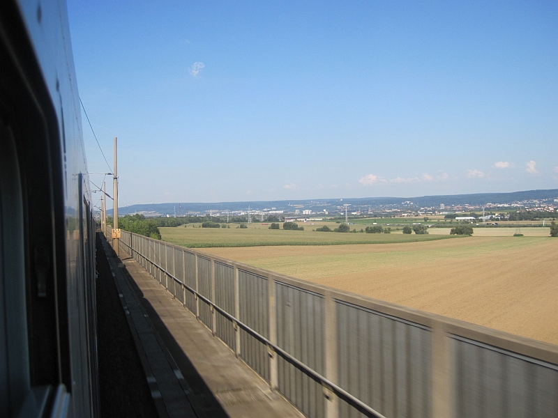 Blick aus dem Zugfenster zwischen Kassel und Göttingen