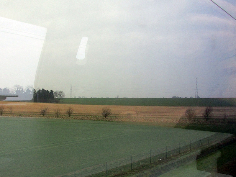 Fahrt zwischen Lüttich und Brüssel