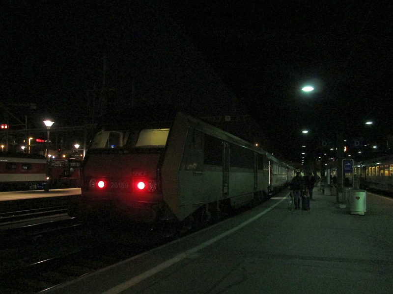 Intercity 'Iris' nach der Ankunft in Basel SBB