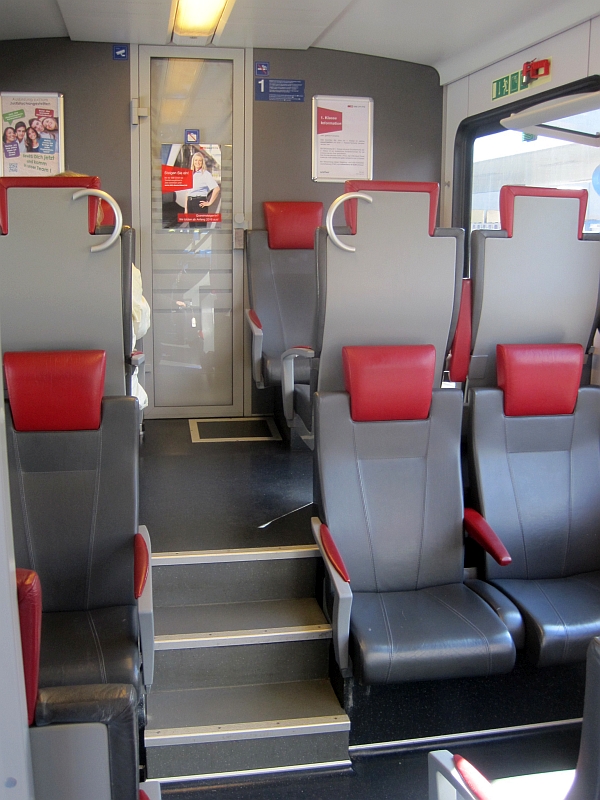 Erste Klasse im seehas-Zug
