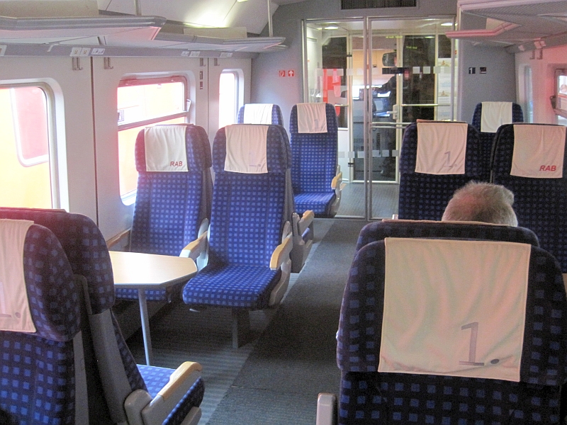 Innenbild Erste Klasse Baureihe 611