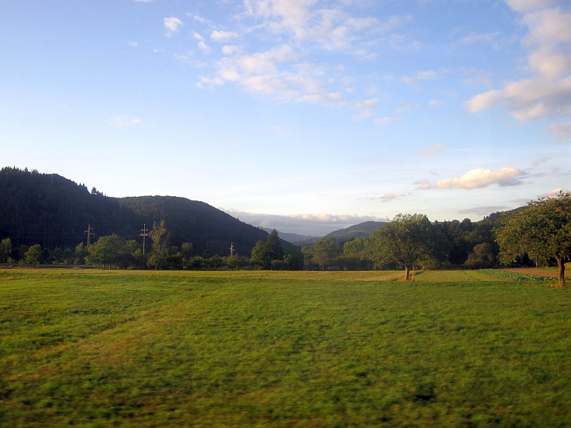 Fahrt auf der Wiesentalbahn