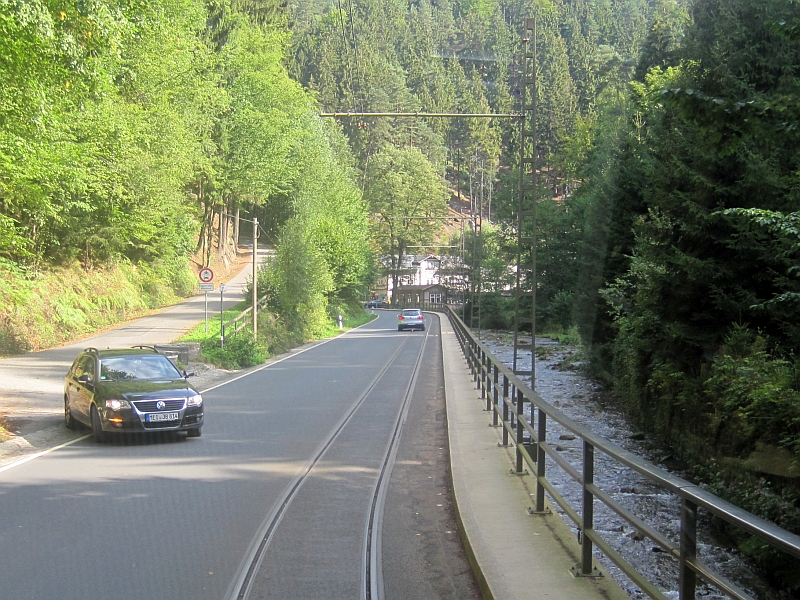 Streckenverlauf entlang der Kirnitzsch