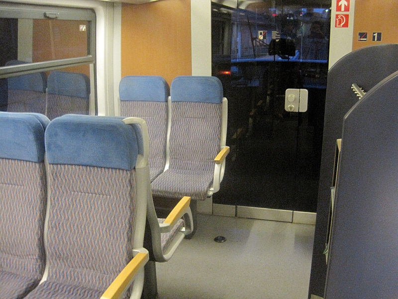 Innenbild Erste Klasse im Desiro der Städtebahn Sachsen