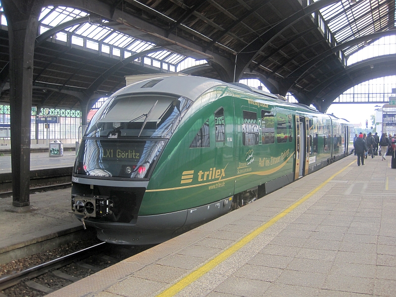 trilex-Desiro nach der Ankunft in Görlitz