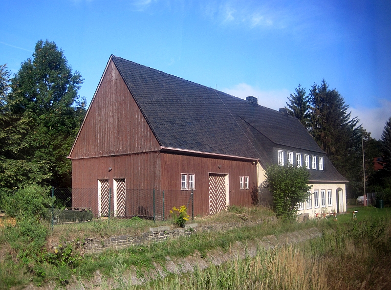 Schuppen am Bahnhof Niederschlottwitz