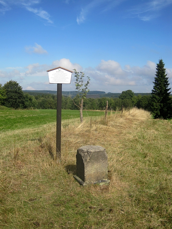 Meridianstein bei Altenberg
