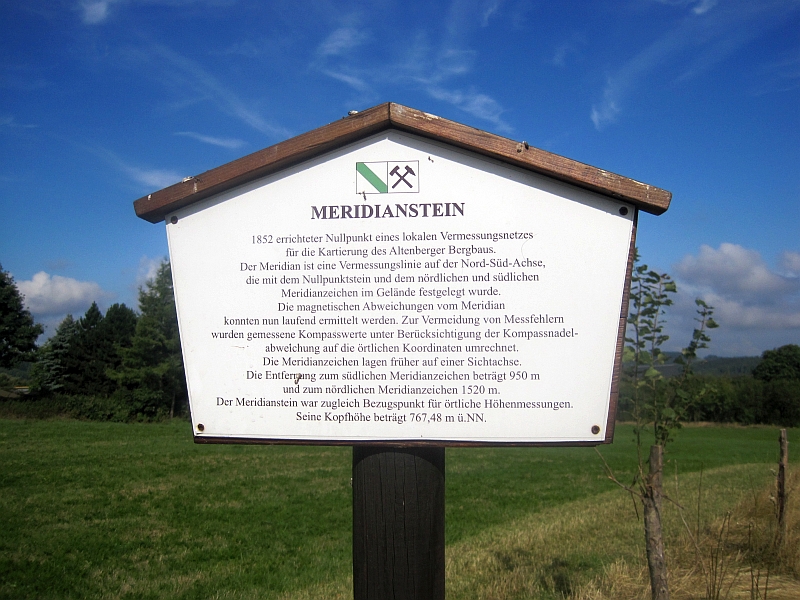 Informationstafel zum Meridianstein