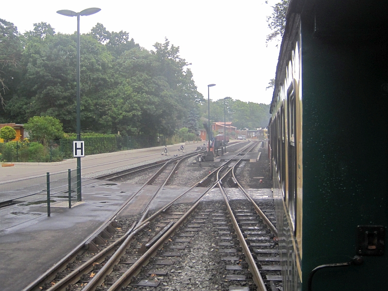 Einfahrt in den Bahnhof Göhren