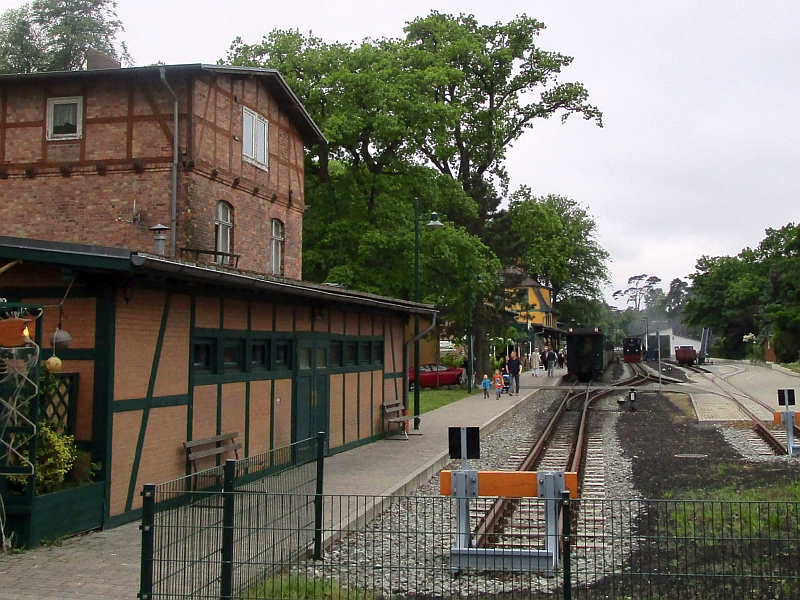Prellbock am Streckenende in Göhren
