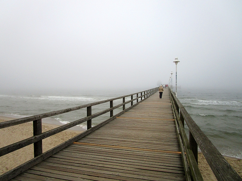 Vinetabrücke Zinnowitz im Nebel