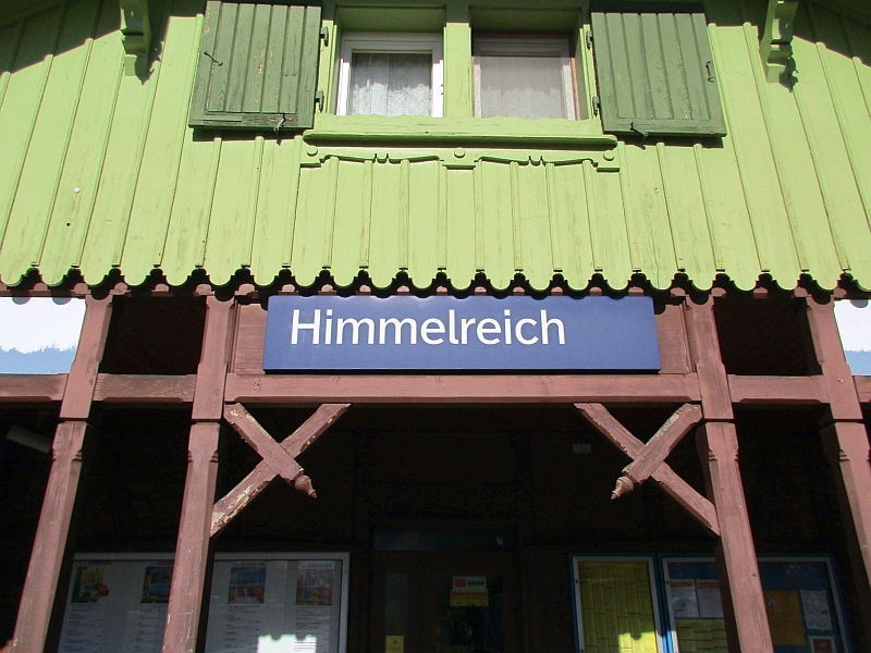 Bahnhofsschild Himmelreich
