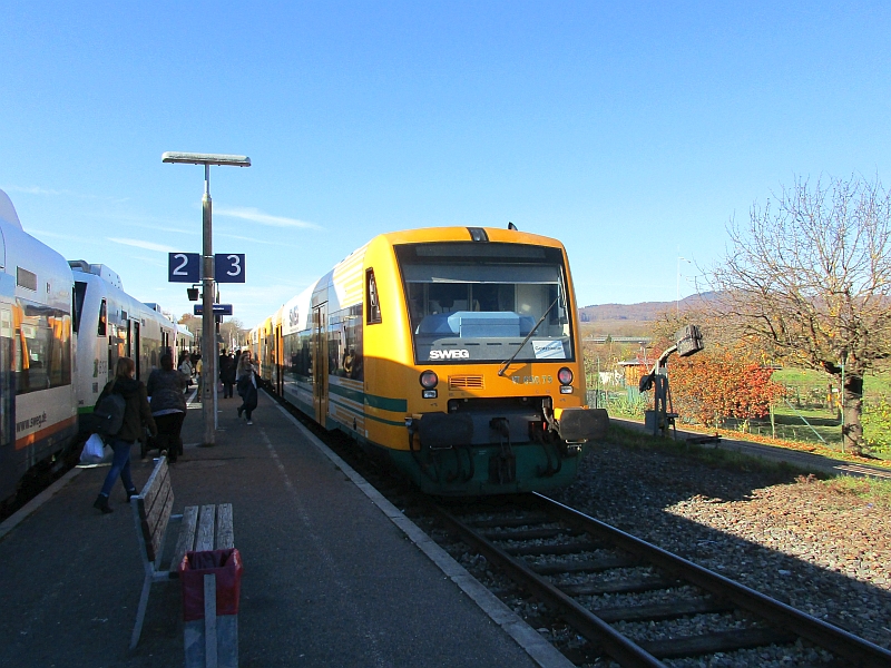 Regio-Shuttles der SWEG in Gottenheim