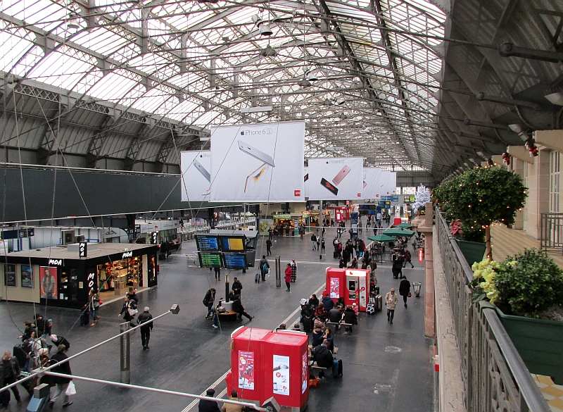 Querbahnsteig im Bahnhof Paris Gare de l'Est