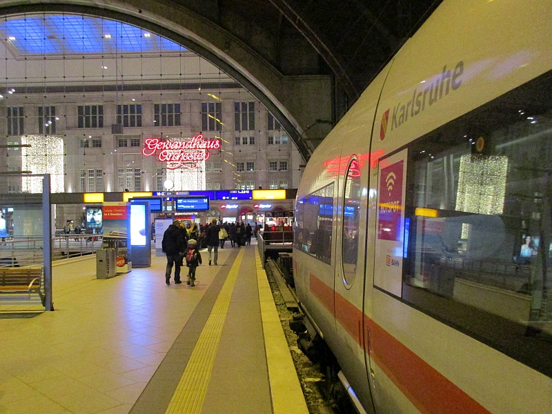 ICE-T nach der Ankunft im Hauptbahnhof Leipzig
