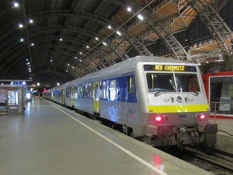 RE 6 der Mitteldeutschen Regiobahn (MRB) von Leipzig nach Chemnitz